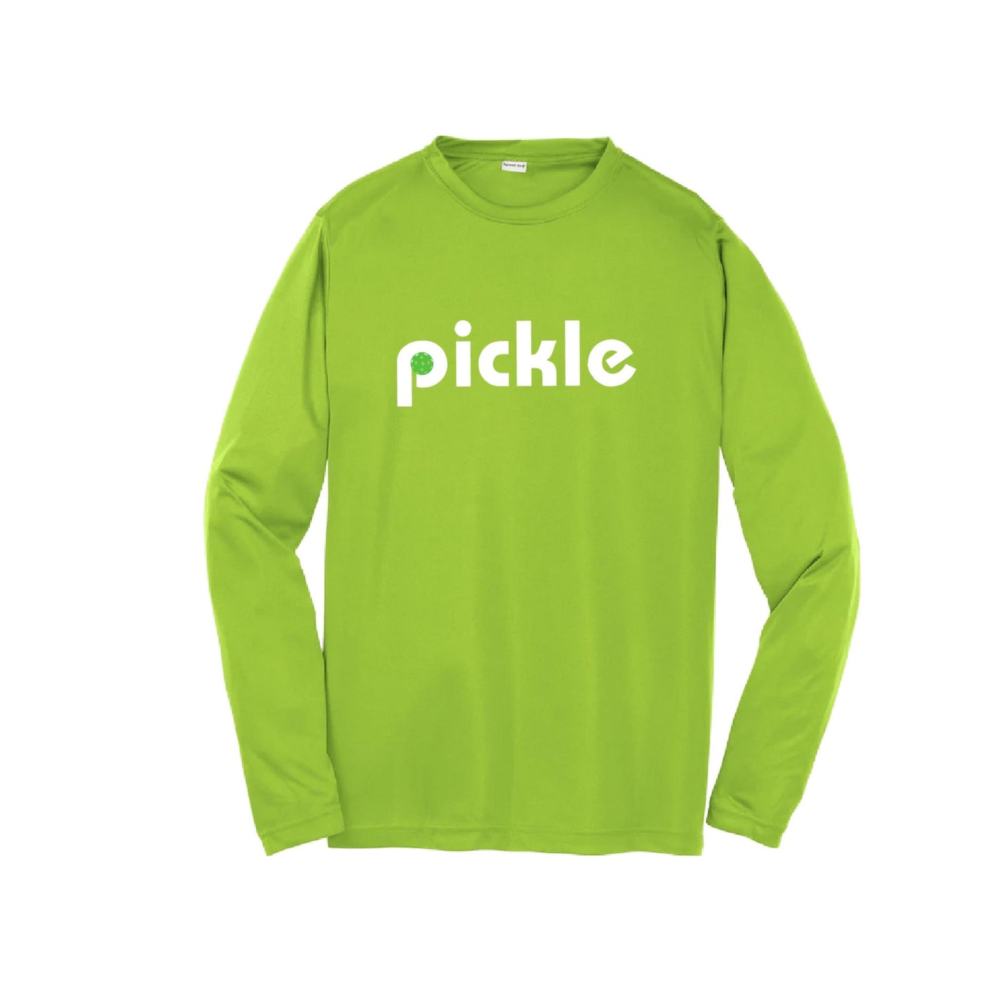 Pickle (Customizable) | Youth Long Sleeve Pickleball Performance T-Shirts | 100% Polyester