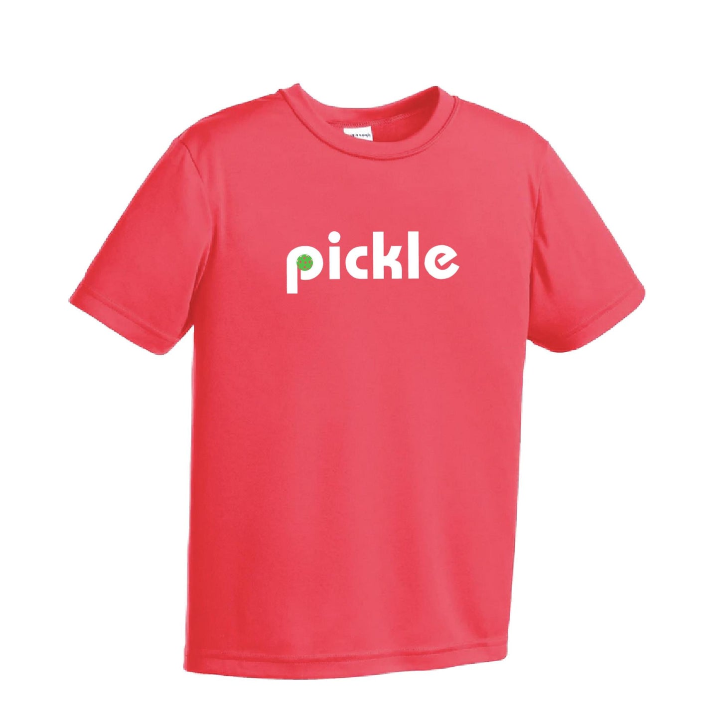 Pickle (Customizable) | Youth Short Sleeve Pickleball Performance T-Shirts | 100% Polyester