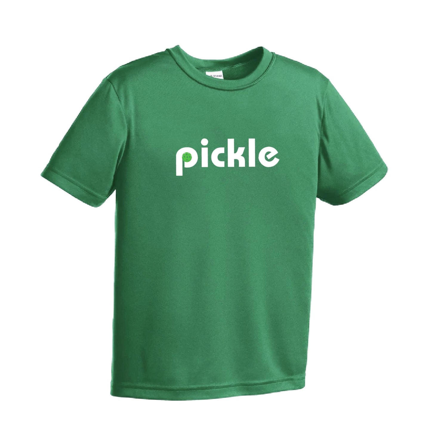Pickle (Customizable) | Youth Short Sleeve Pickleball Performance T-Shirts | 100% Polyester