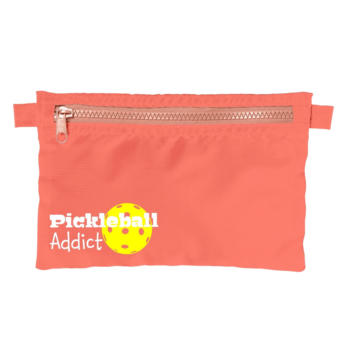 Pickleball Addict | Pickleball Cosmetic Stash Pouch Bag | Small Size Court Stash Bag