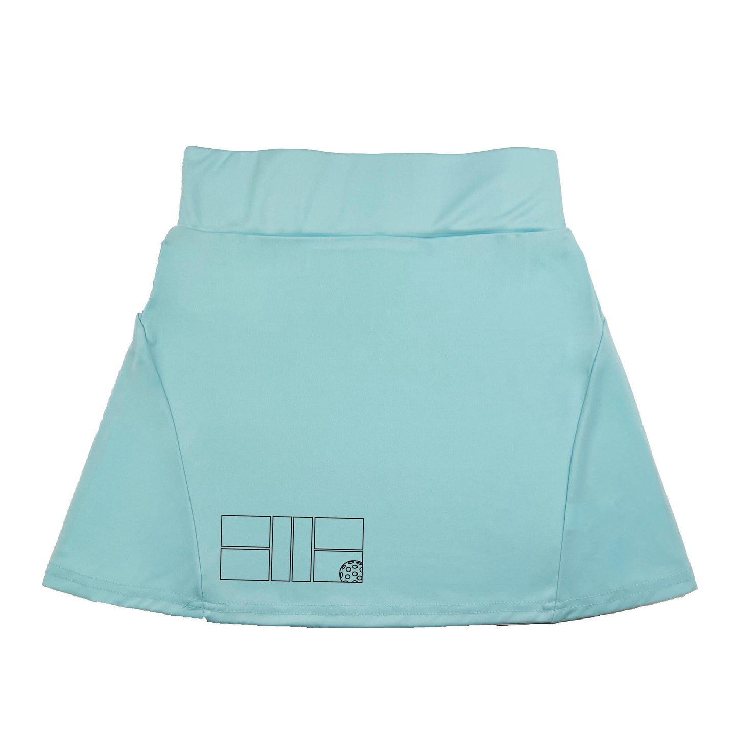 Pickleball Court (Black) | Women's Flirty Pickleball Skort