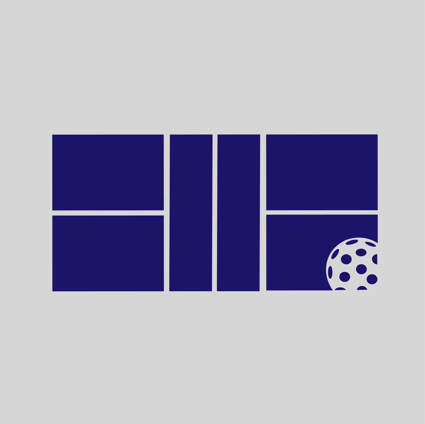 Pickleball Court | Pickleball Car Decal And Pickleball Sticker | Customizable Color