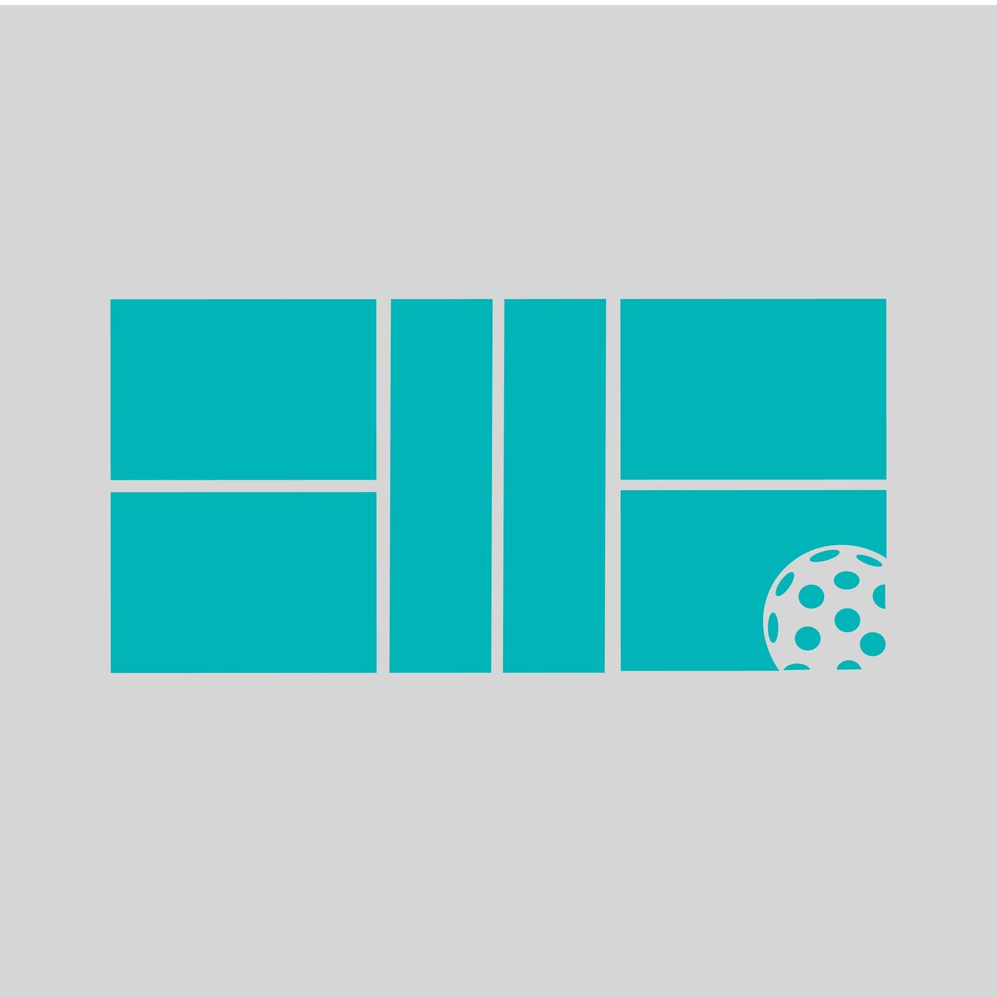 Pickleball Court | Pickleball Car Decal And Pickleball Sticker | Customizable Color