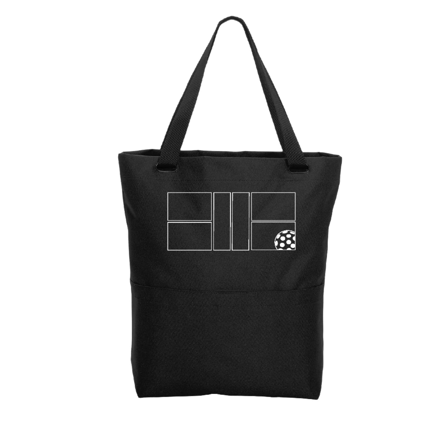 Pickleball Court | Pickleball Sports Convertible Tote Bag | Medium Size Court Tote Bag