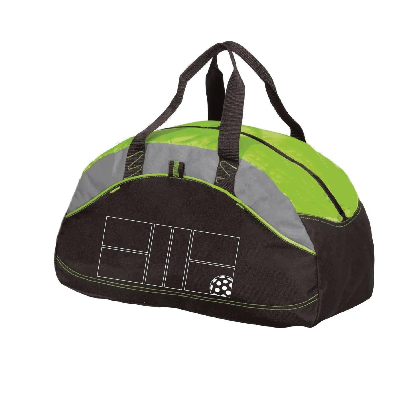 Pickleball Court (White) | Pickleball Sports Duffel | Medium Size Court Bag