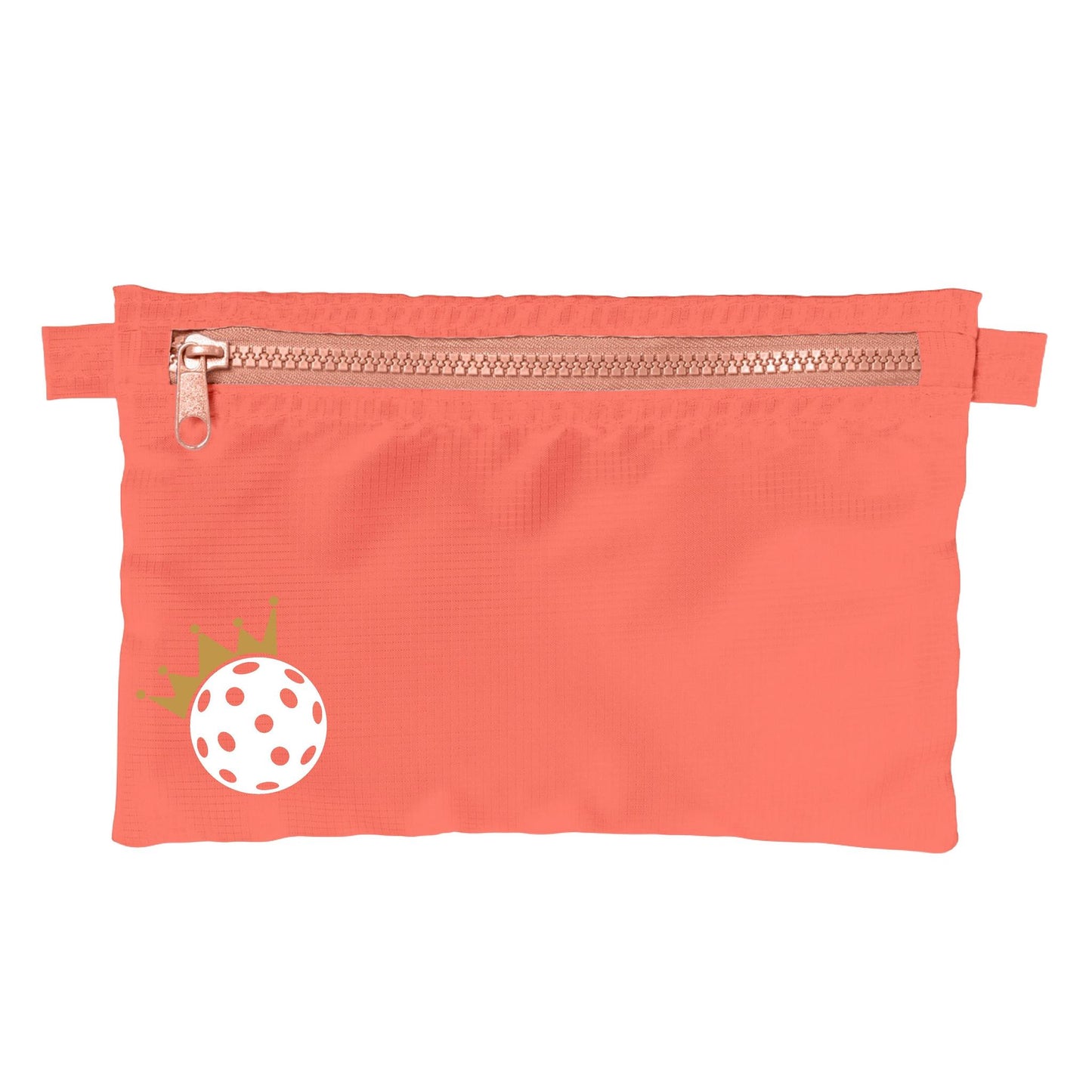 Pickleball Crown | Pickleball Cosmetic Stash Pouch Bag | Small Size Court Stash Bag