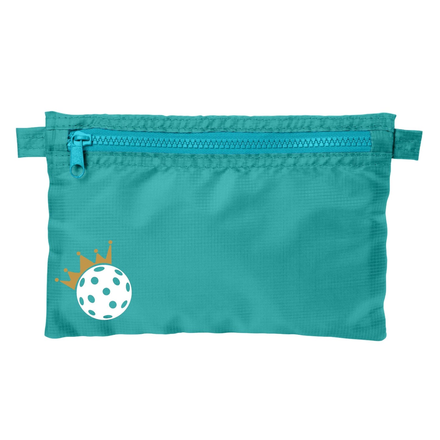 Pickleball Crown | Pickleball Cosmetic Stash Pouch Bag | Small Size Court Stash Bag