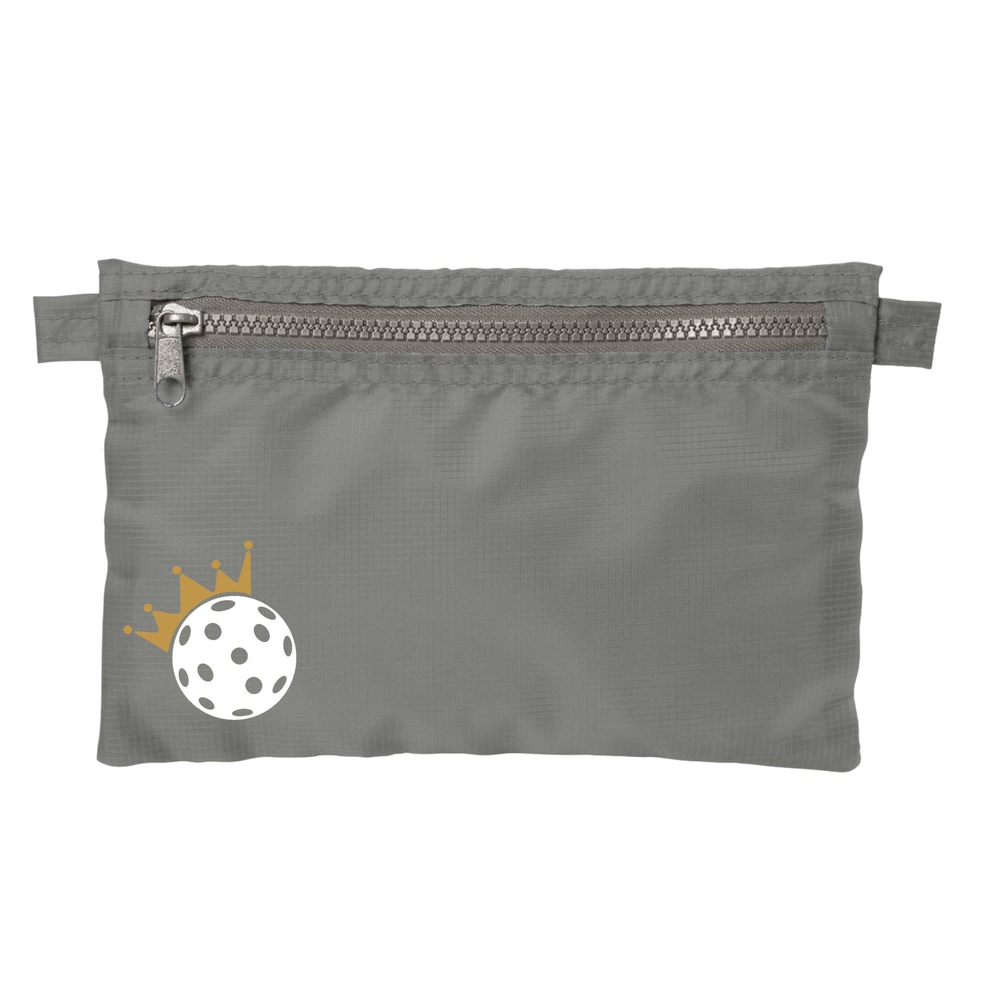 Pickleball Crown | Pickleball Cosmetic Stash Pouch Bag | Small Size Court Stash Bag