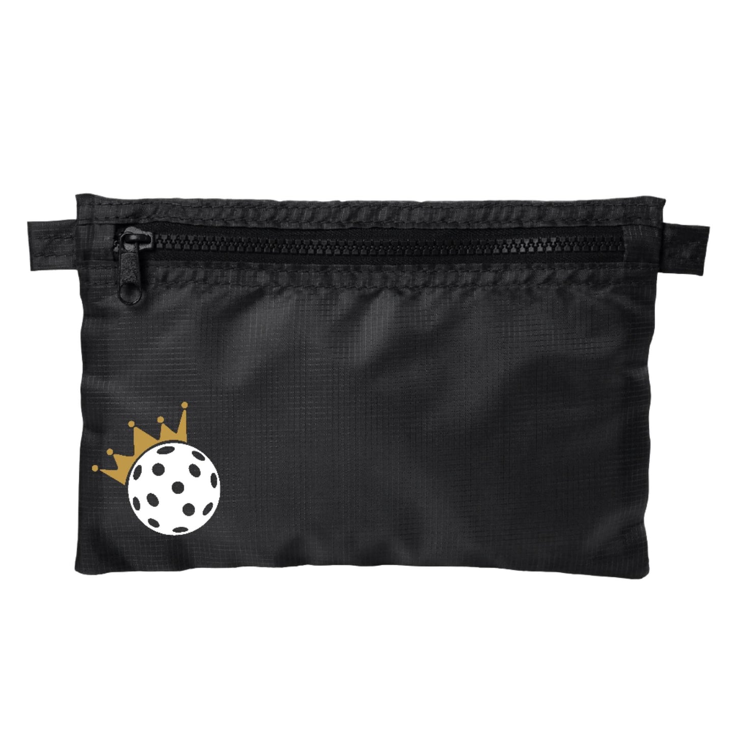 Pickleball Crown | Pickleball Cosmetic Stash Pouch Bag | Small Size Court Stash Bag