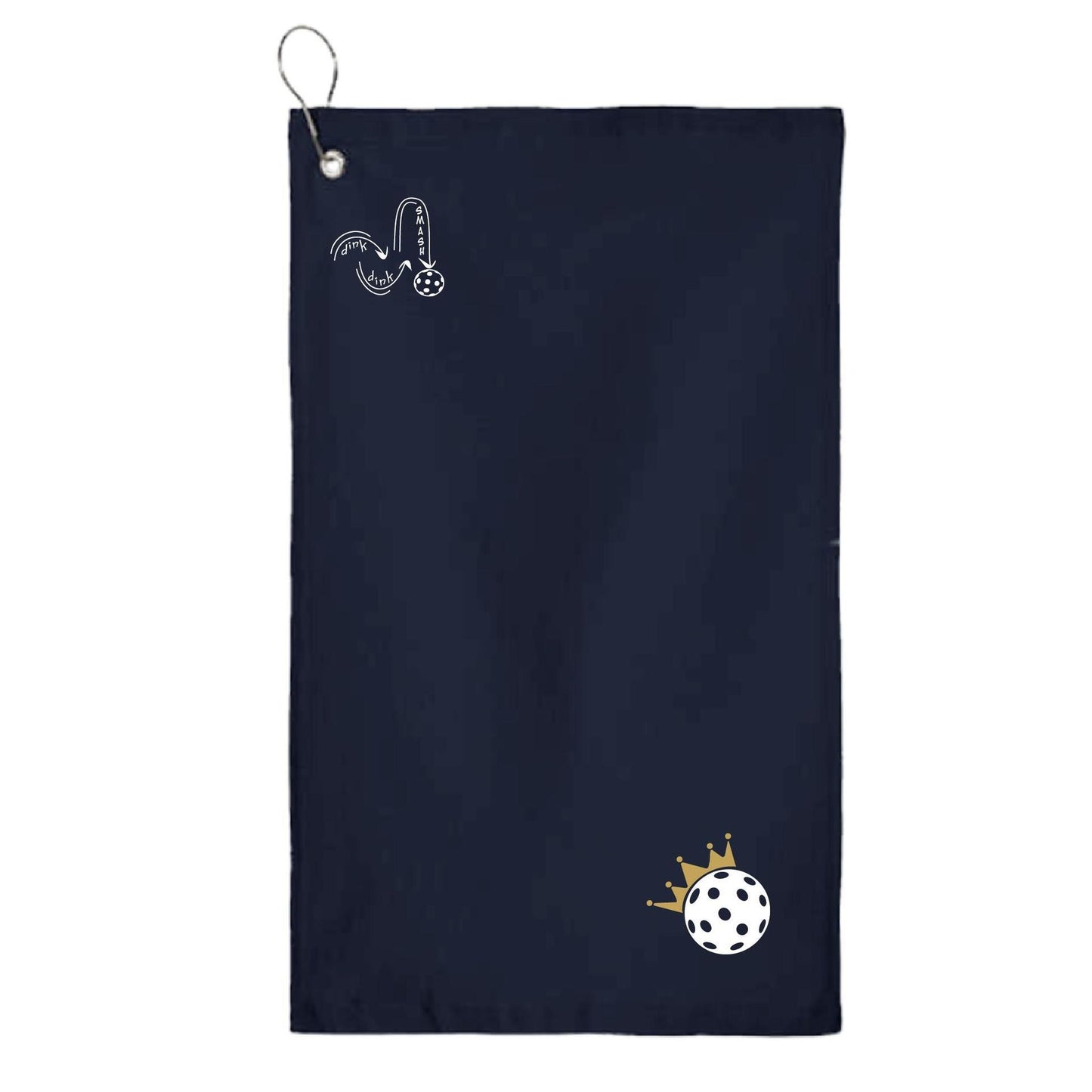 Pickleball Crown | Pickleball Court Towels | Grommeted 100% Cotton Terry Velour