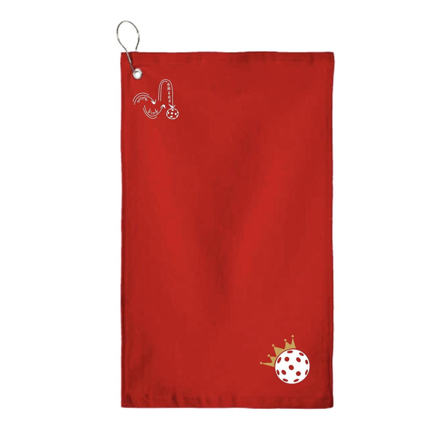 Pickleball Crown | Pickleball Court Towels | Grommeted 100% Cotton Terry Velour