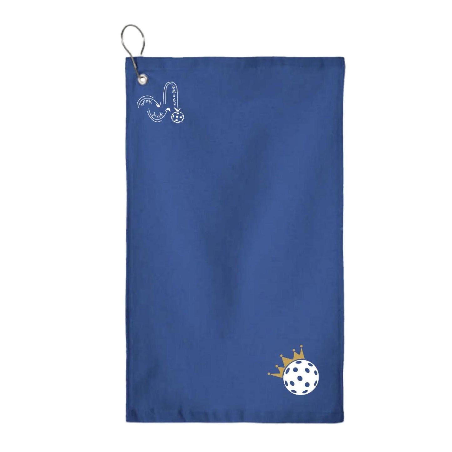 Pickleball Crown | Pickleball Court Towels | Grommeted 100% Cotton Terry Velour
