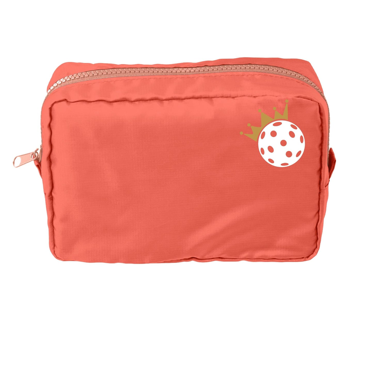 Pickleball Crown | Pickleball Dimensional Cosmetic Pouch Bag | Small Size Court Dimensional Bag