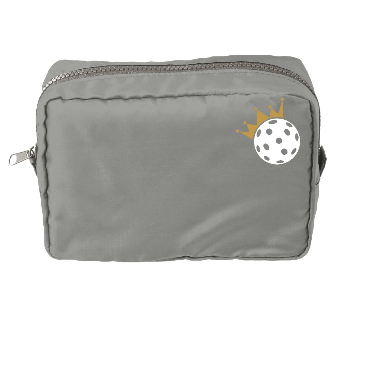 Pickleball Crown | Pickleball Dimensional Cosmetic Pouch Bag | Small Size Court Dimensional Bag