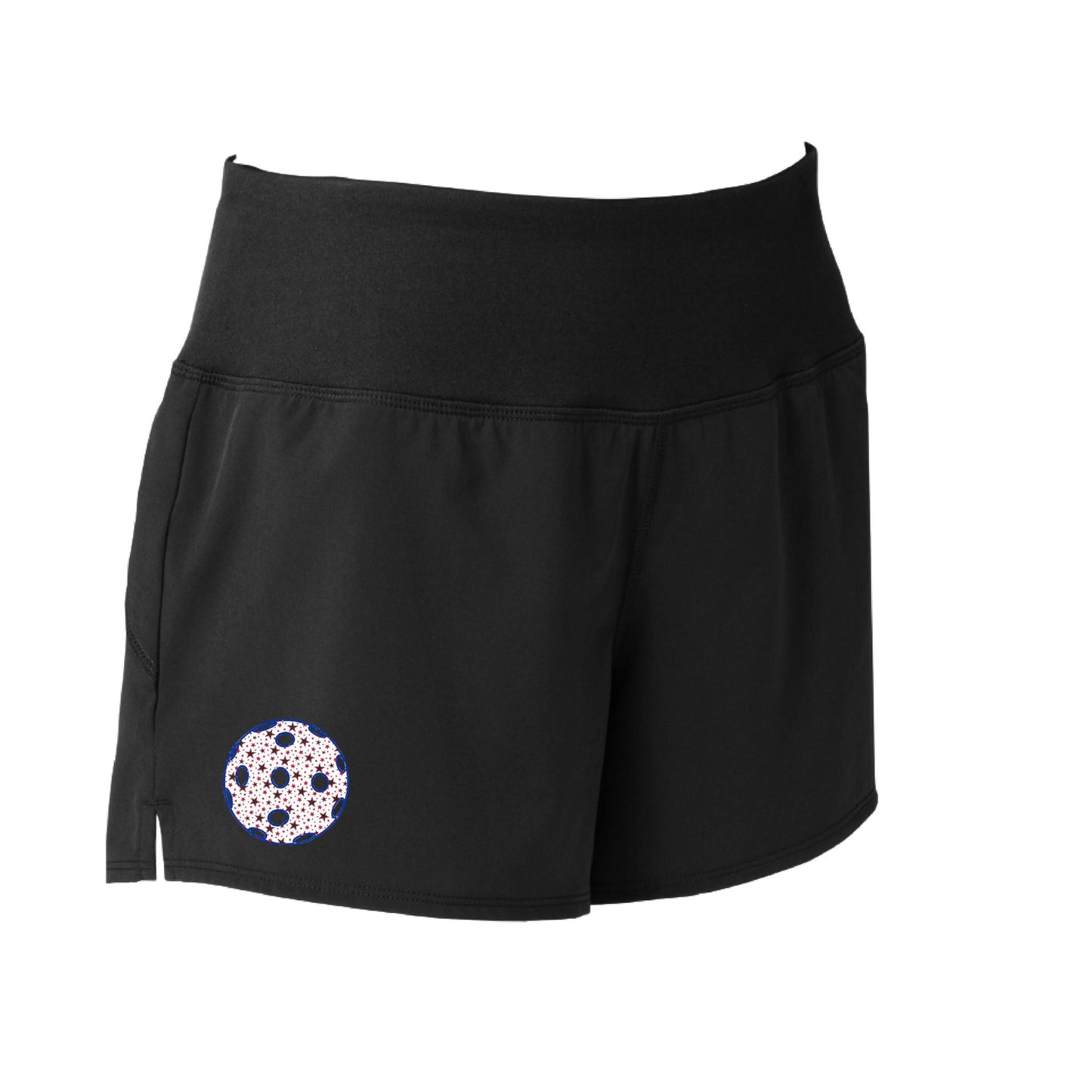 Pickleball Customizable (Colors Cyan, Green, Orange, Pink, Star) | Women's Pickleball Shorts