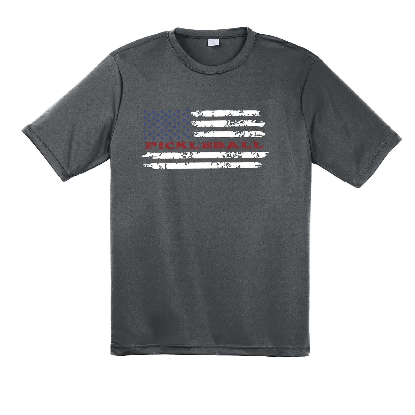 Pickleball Flag (Customizable) | Men's Short Sleeve Athletic Performance T-Shirt | 100% Polyester