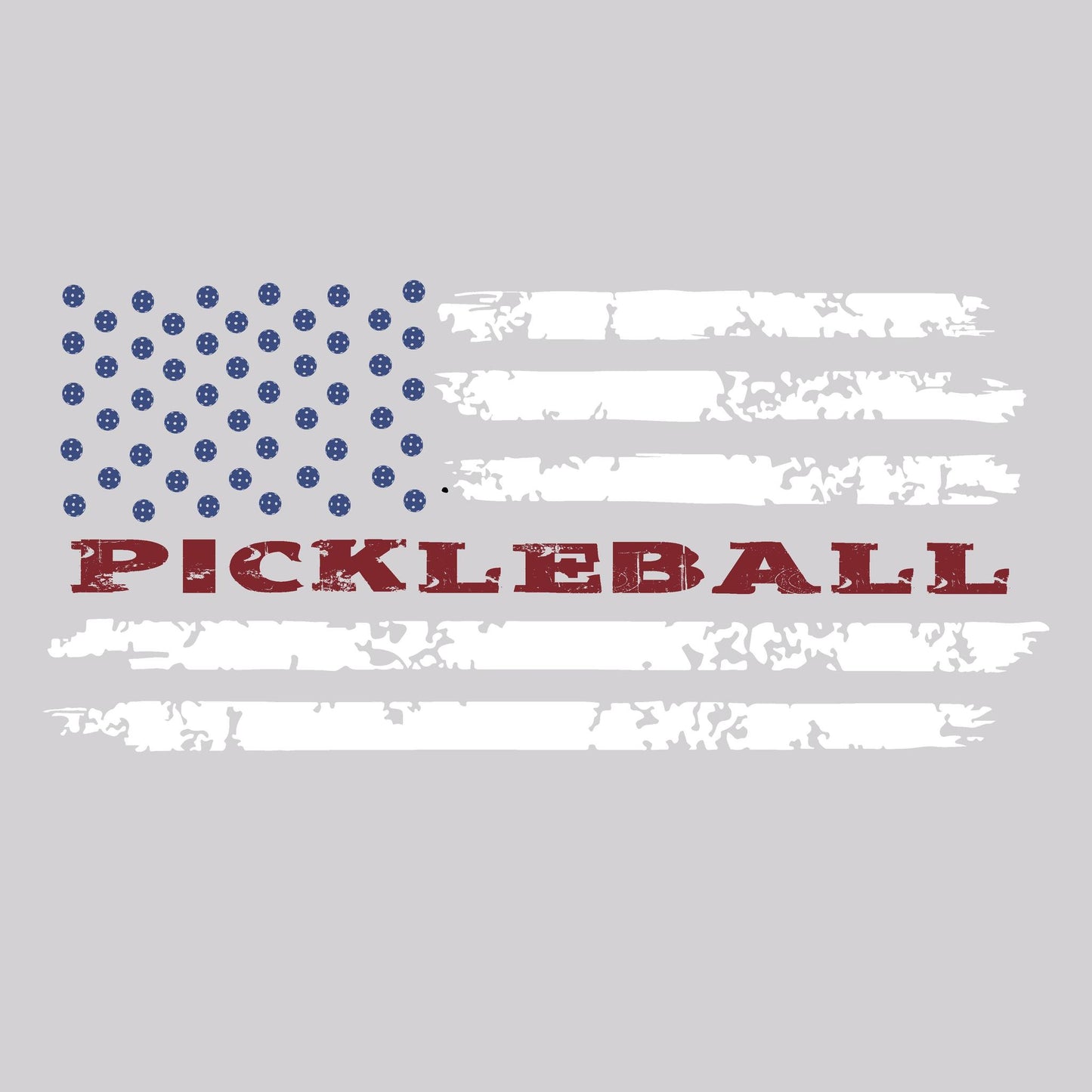 Pickleball Flag (Horizontal) | Clearance Men's Long Sleeve Athletic Performance T-Shirt | 100% Polyester