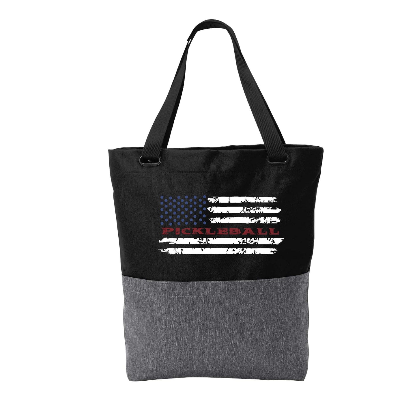 Pickleball Flag | Pickleball Sports Convertible Tote Bag | Medium Size Court Tote Bag
