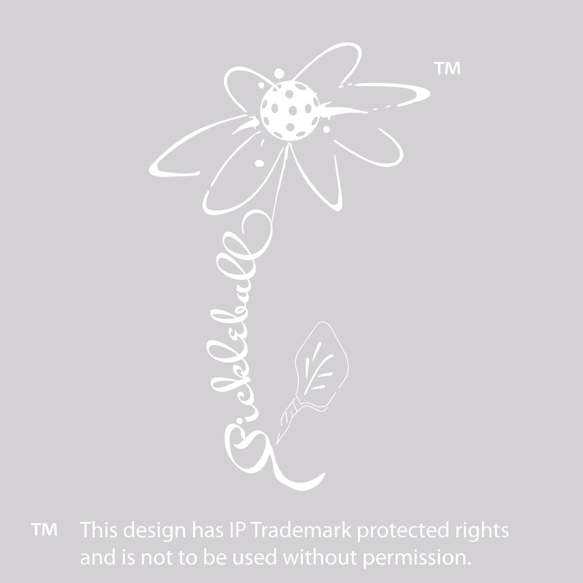 Pickleball Flower (White Yellow) | Women’s Sleeveless Athletic Performance T-Shirt | 100% Polyester