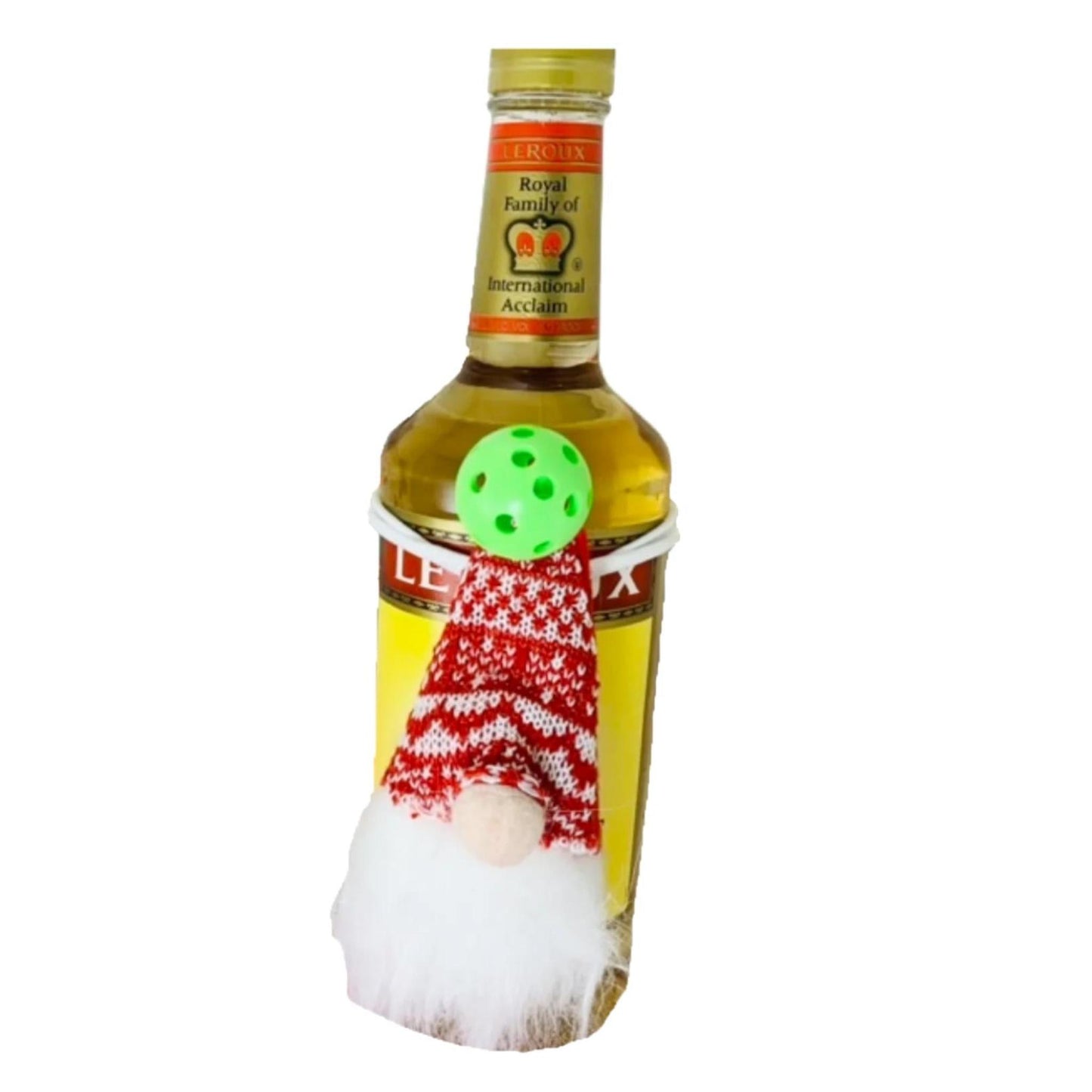 Pickleball Gnome Wine Bottle Gift Hanger | Pickleball Christmas Gifts And Decor