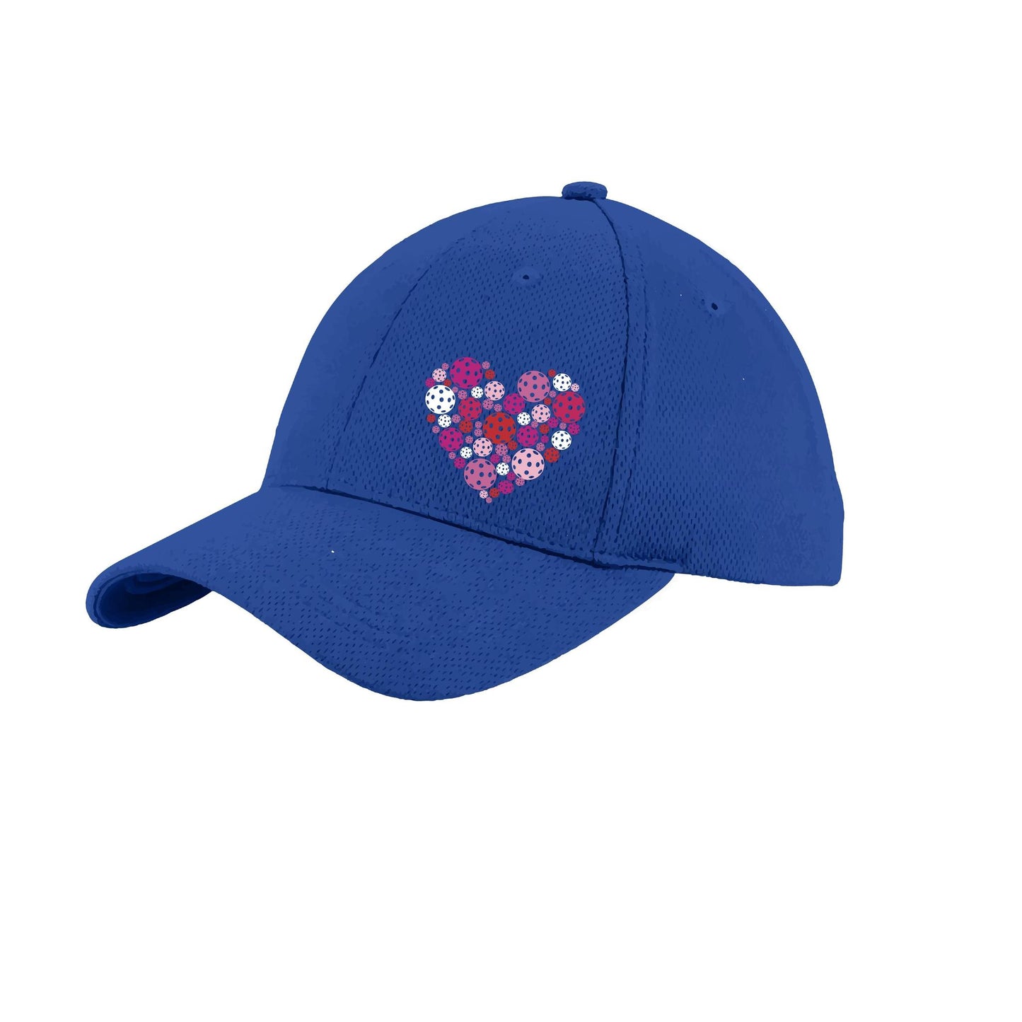 Pickleball Heart (Customizable) | Pickleball Hat | Moisture-Wicking 100% Polyester