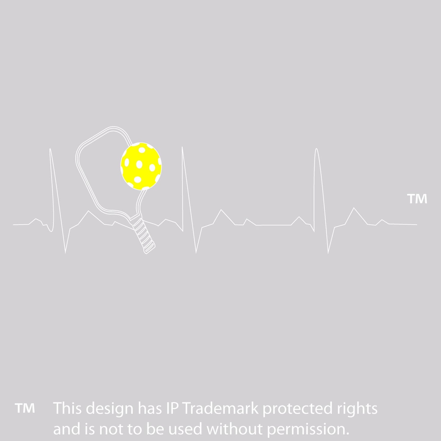 Pickleball Heartbeat EKG | Pickleball Sports Convertible Tote Bag | Medium Size Court Tote Bag