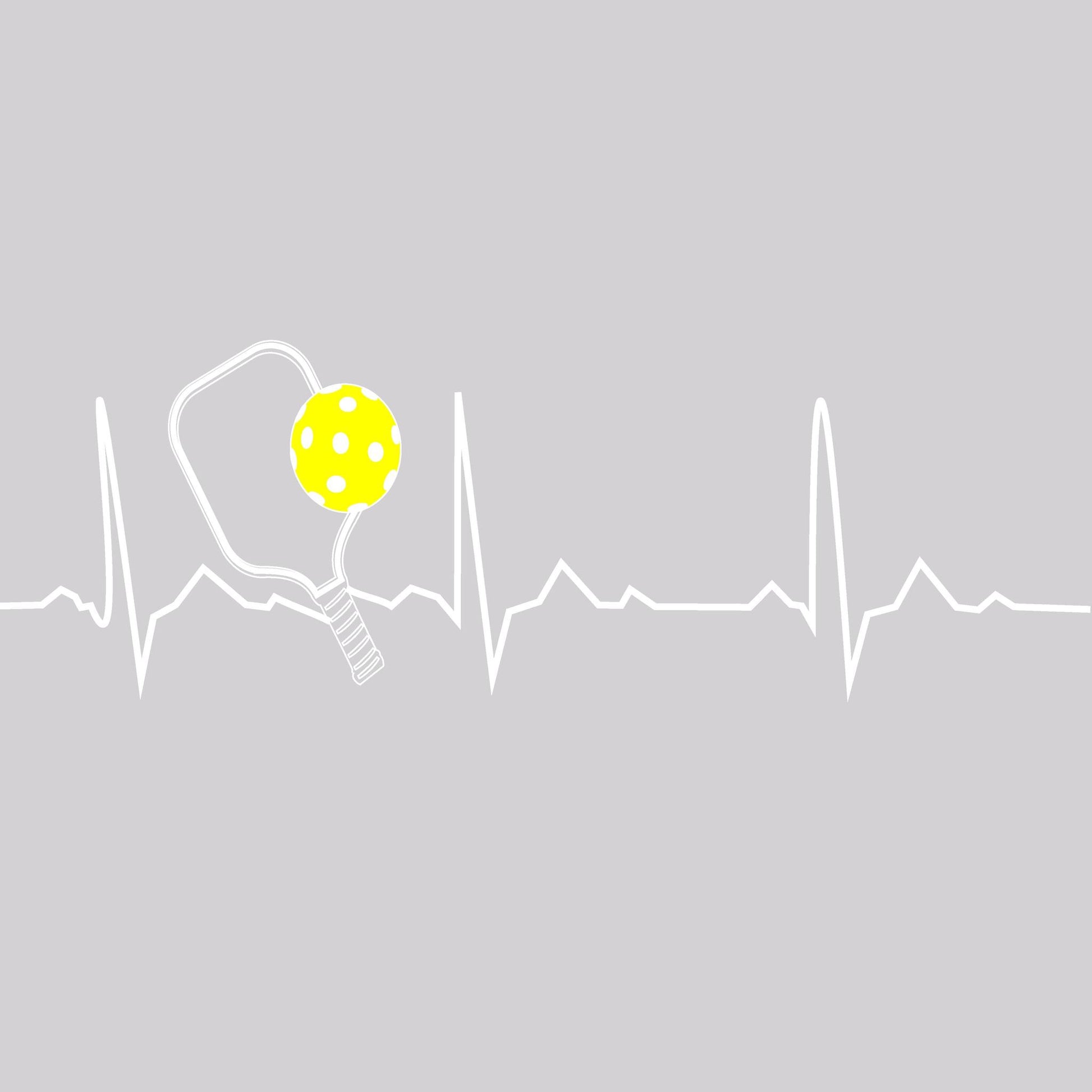 Pickleball Heartbeat EKG | Women’s Cowl-Neck Hoodie Pickleball Sweatshirt | 55% Cotton 45% Poly Fleece