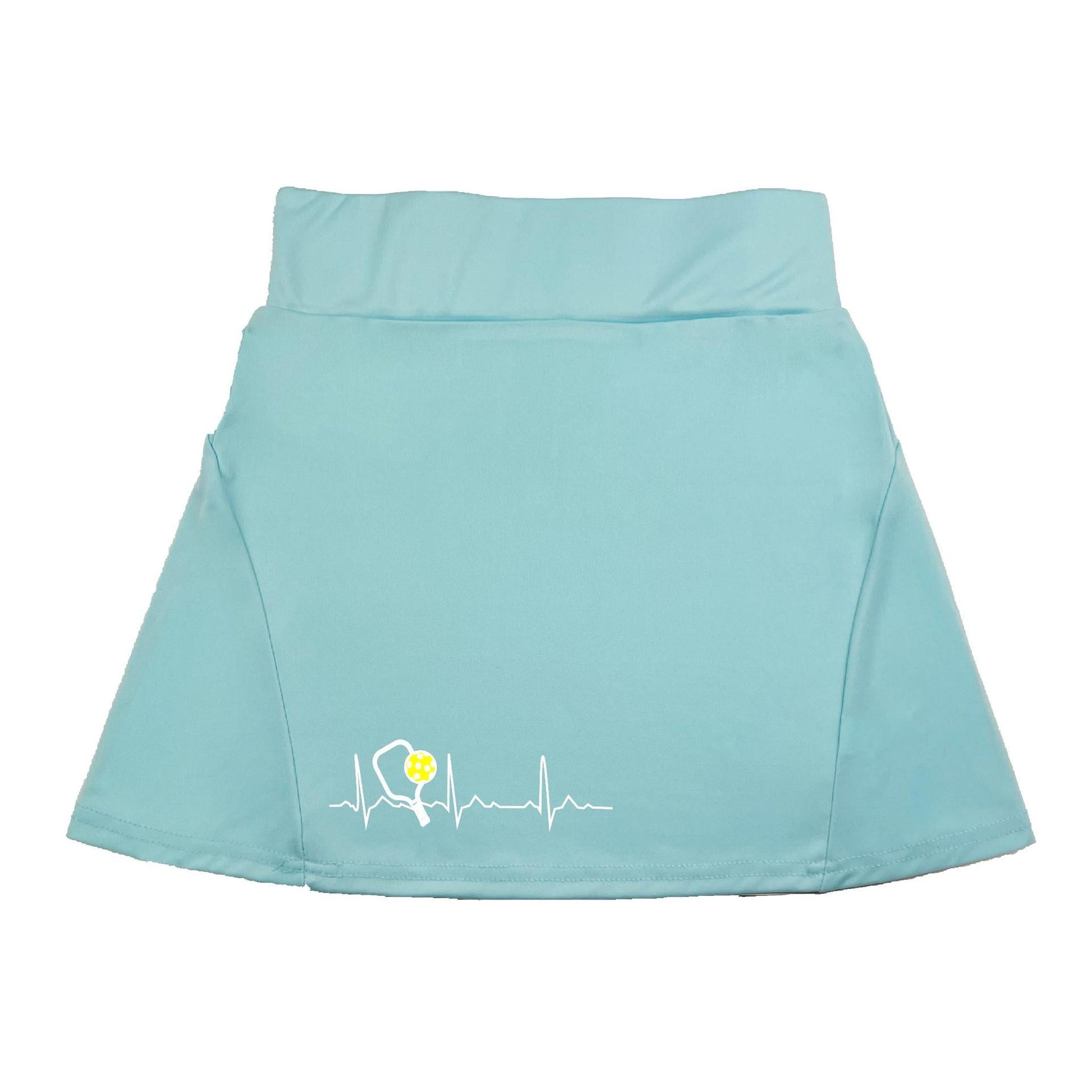 Pickleball Heartbeat EKG | Women's Flirty Pickleball Skort
