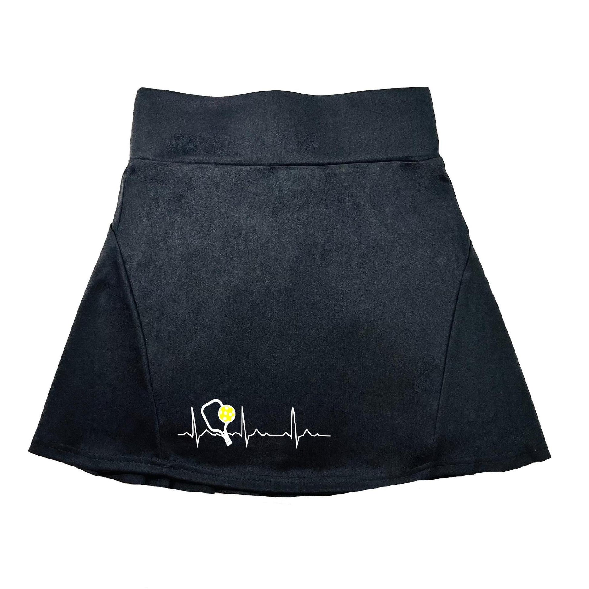 Pickleball Heartbeat EKG | Women's Flirty Pickleball Skort