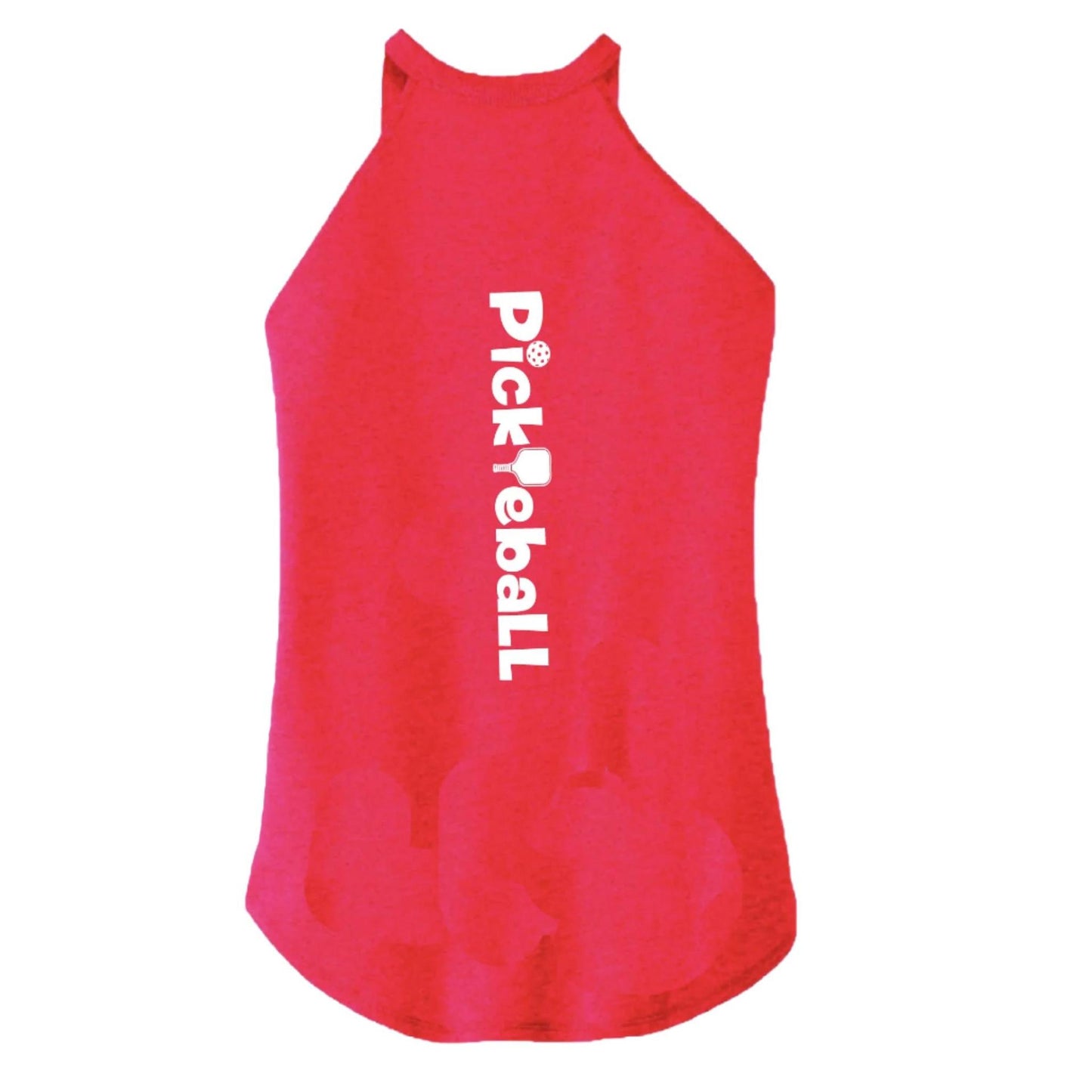 Pickleball Horizontal | Clearance Women’s Rocker Athletic Tank | 75/13/12 Poly/Cotton/Rayon
