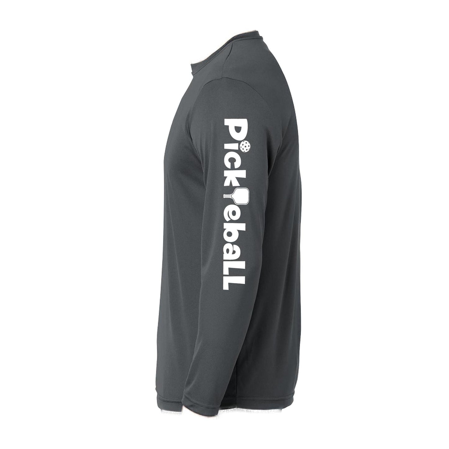 Pickleball Horizontal (Customizable) | Men’s Long Sleeve Athletic Performance T-Shirts | 100% Polyester