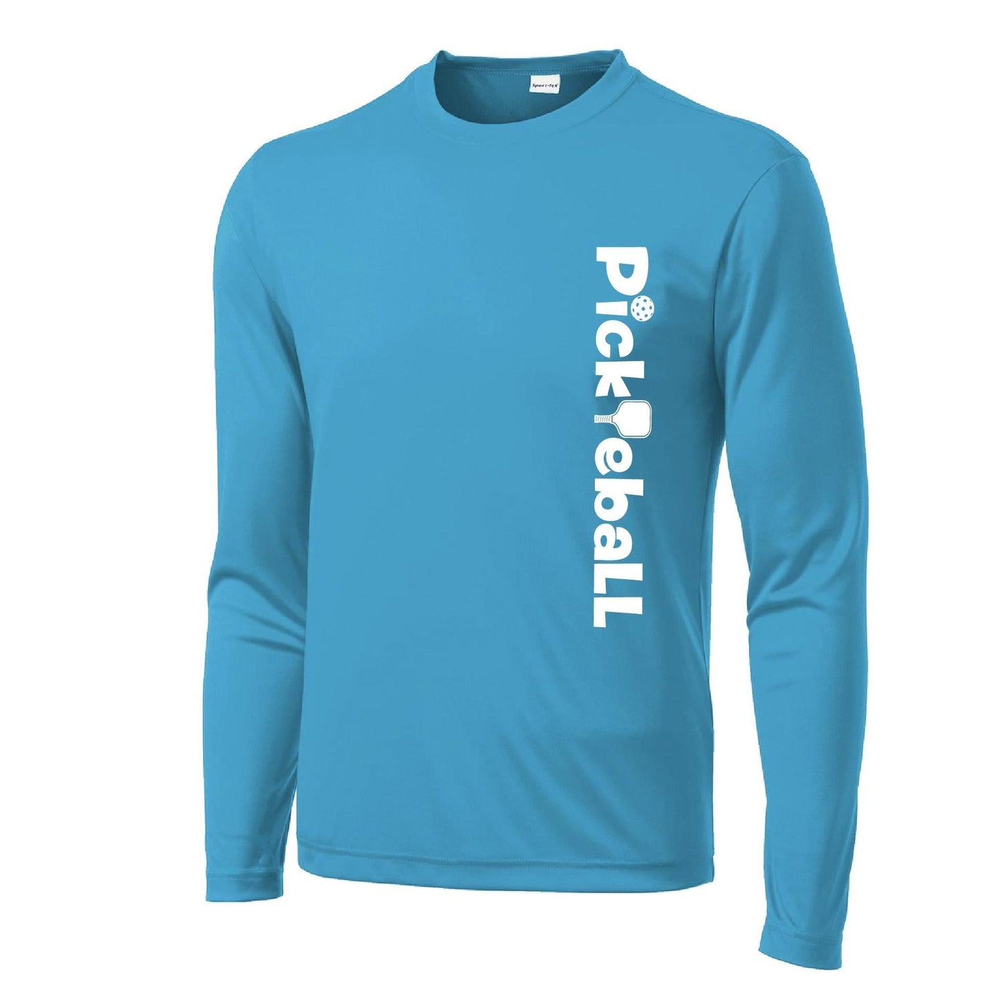 Pickleball Horizontal (Customizable) | Men’s Long Sleeve Athletic Performance T-Shirts | 100% Polyester