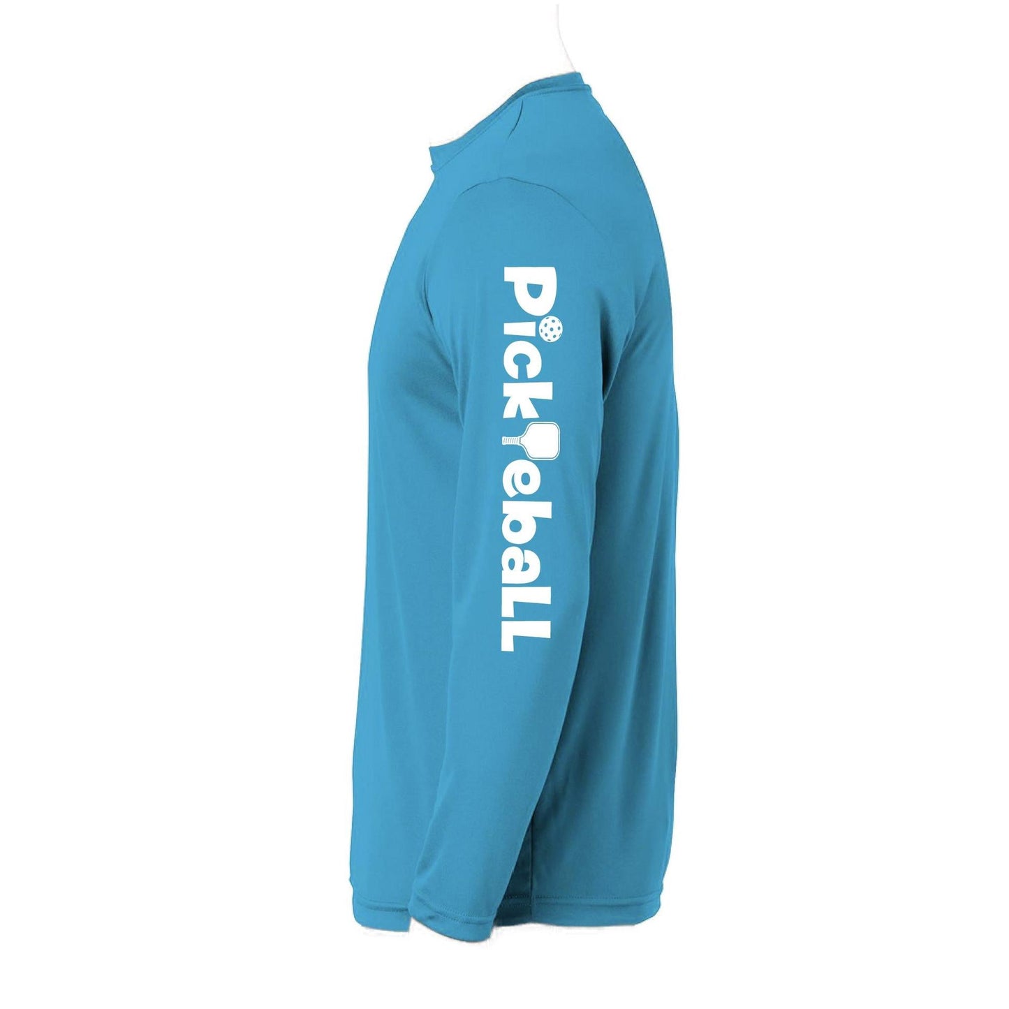 Pickleball Horizontal (Customizable) | Men’s Long Sleeve Athletic Performance T-Shirts | 100% Polyester