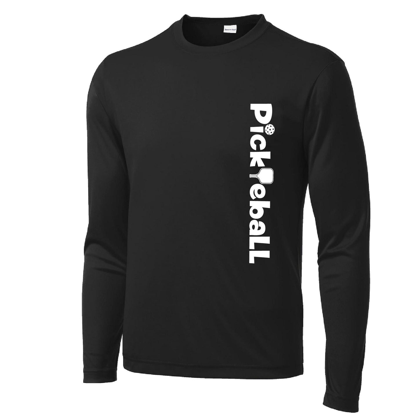 Pickleball Horizontal (Customizable) | Men’s Long Sleeve Athletic Performance T-Shirts | 100% Polyester