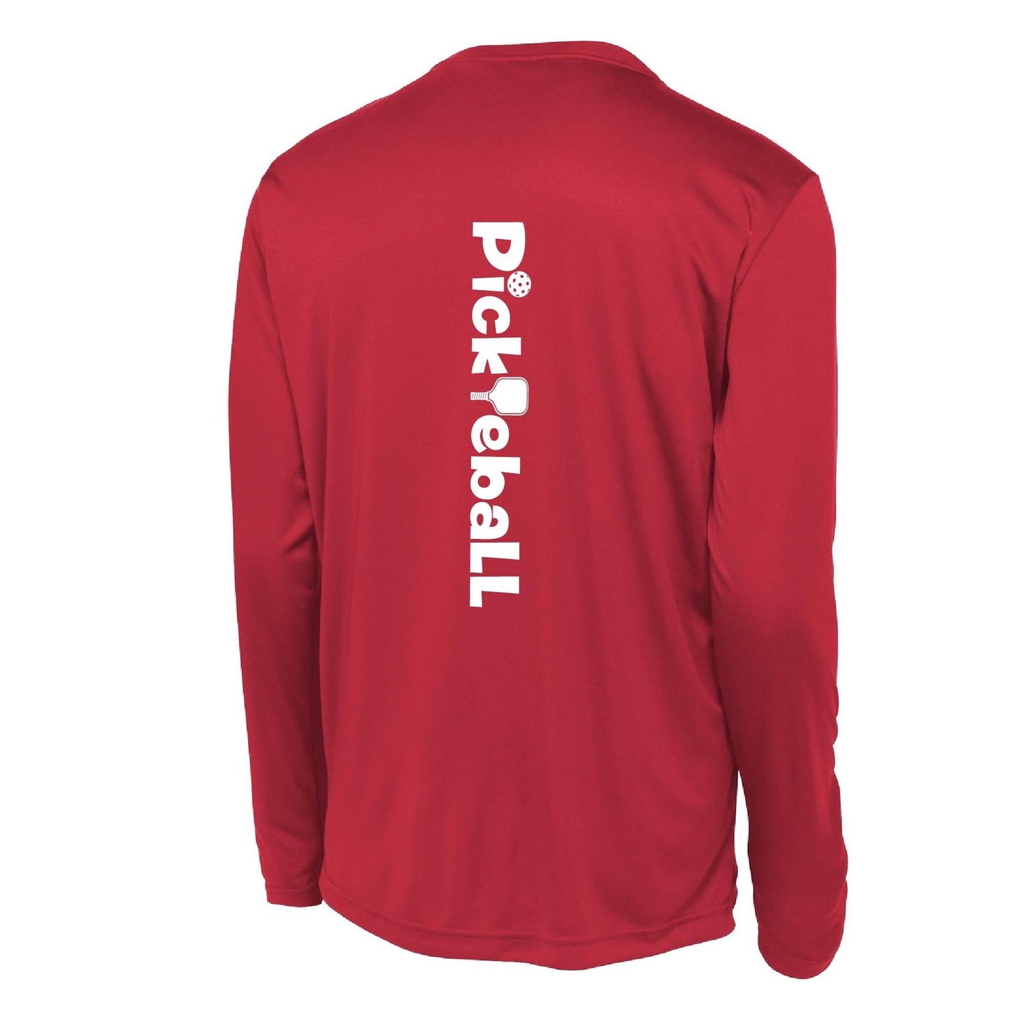 Pickleball Horizontal (Customizable) | Men’s Long Sleeve Athletic Performance T-Shirts | 100% Polyester