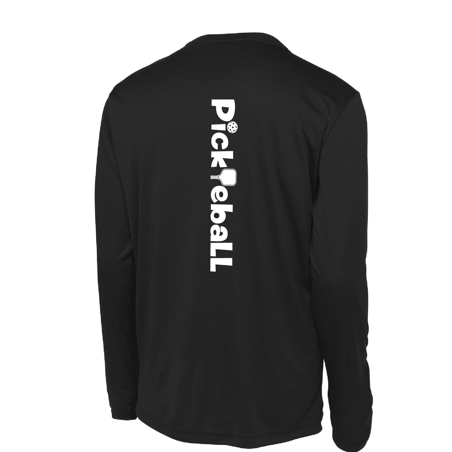 Pickleball Horizontal (Customizable) | Men’s Long Sleeve Athletic Performance T-Shirts | 100% Polyester