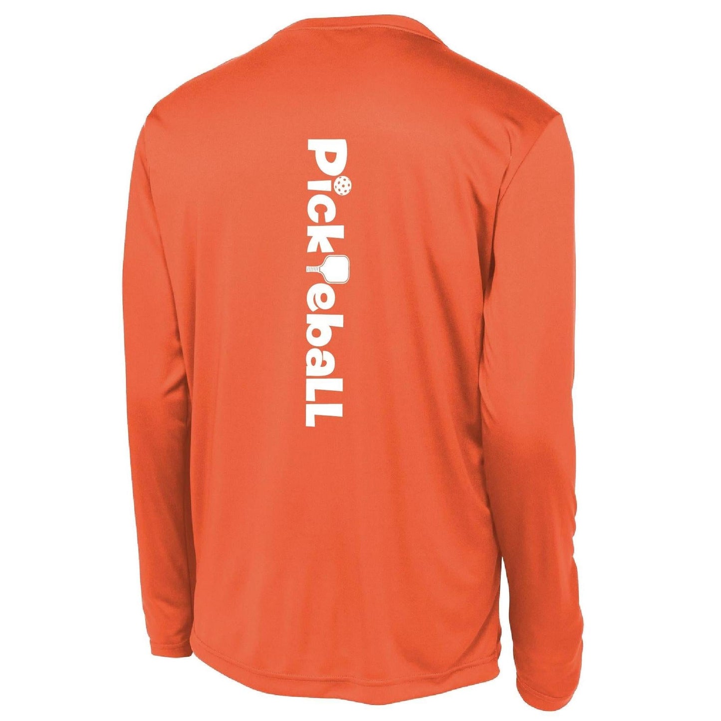 Pickleball Horizontal (Customizable) | Men’s Long Sleeve Athletic Performance T-Shirts | 100% Polyester