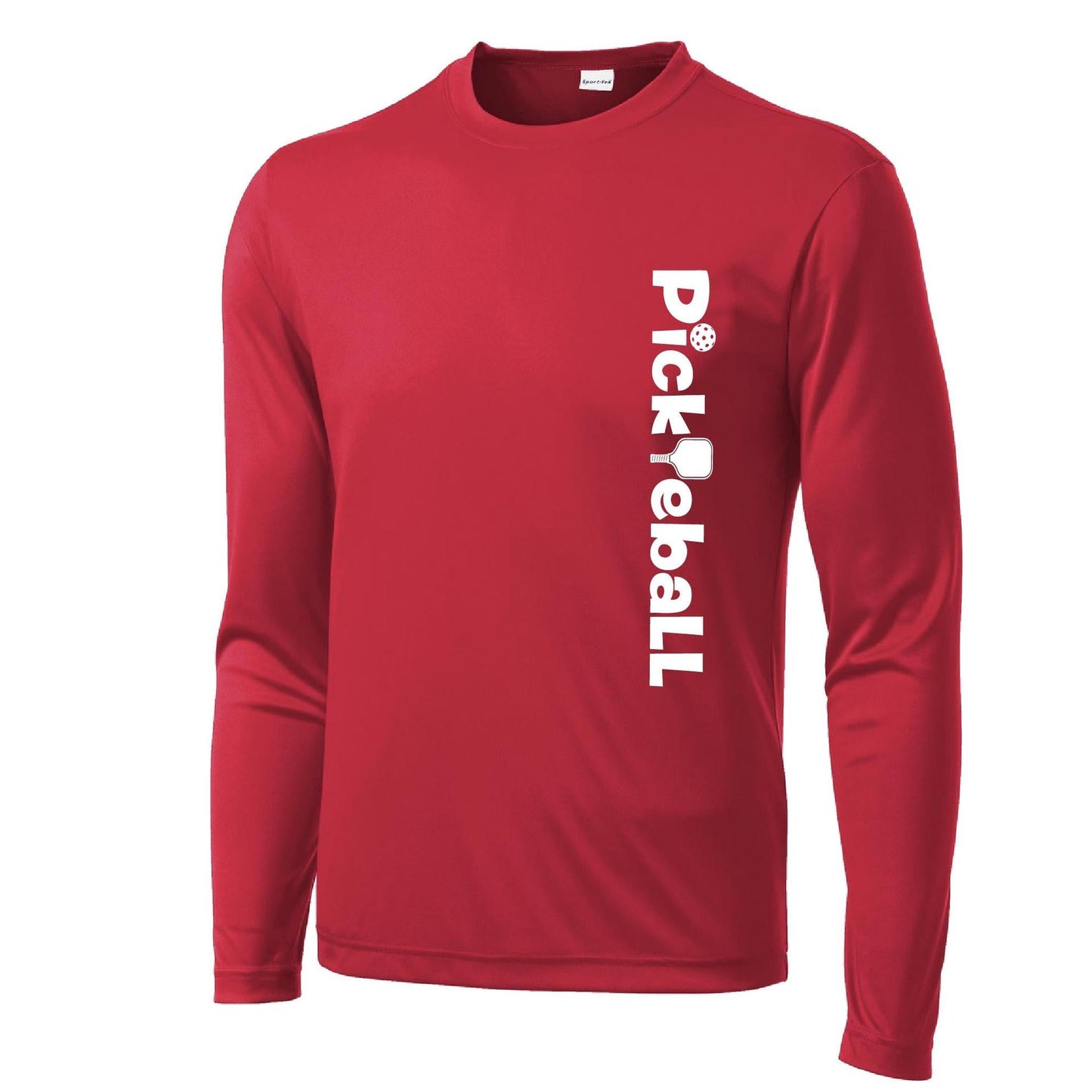 Pickleball Horizontal (Customizable) | Men’s Long Sleeve Athletic Performance T-Shirts | 100% Polyester