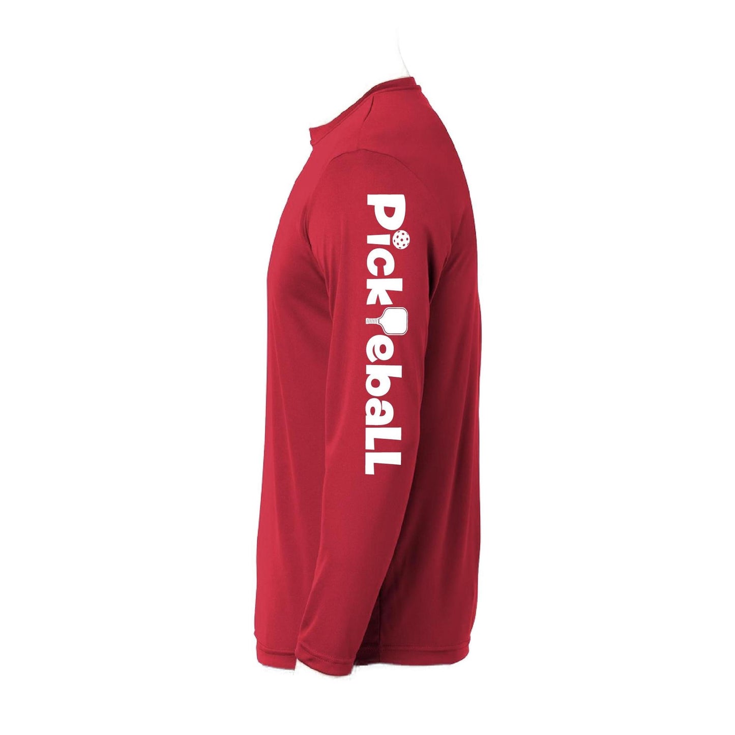Pickleball Horizontal (Customizable) | Men’s Long Sleeve Athletic Performance T-Shirts | 100% Polyester
