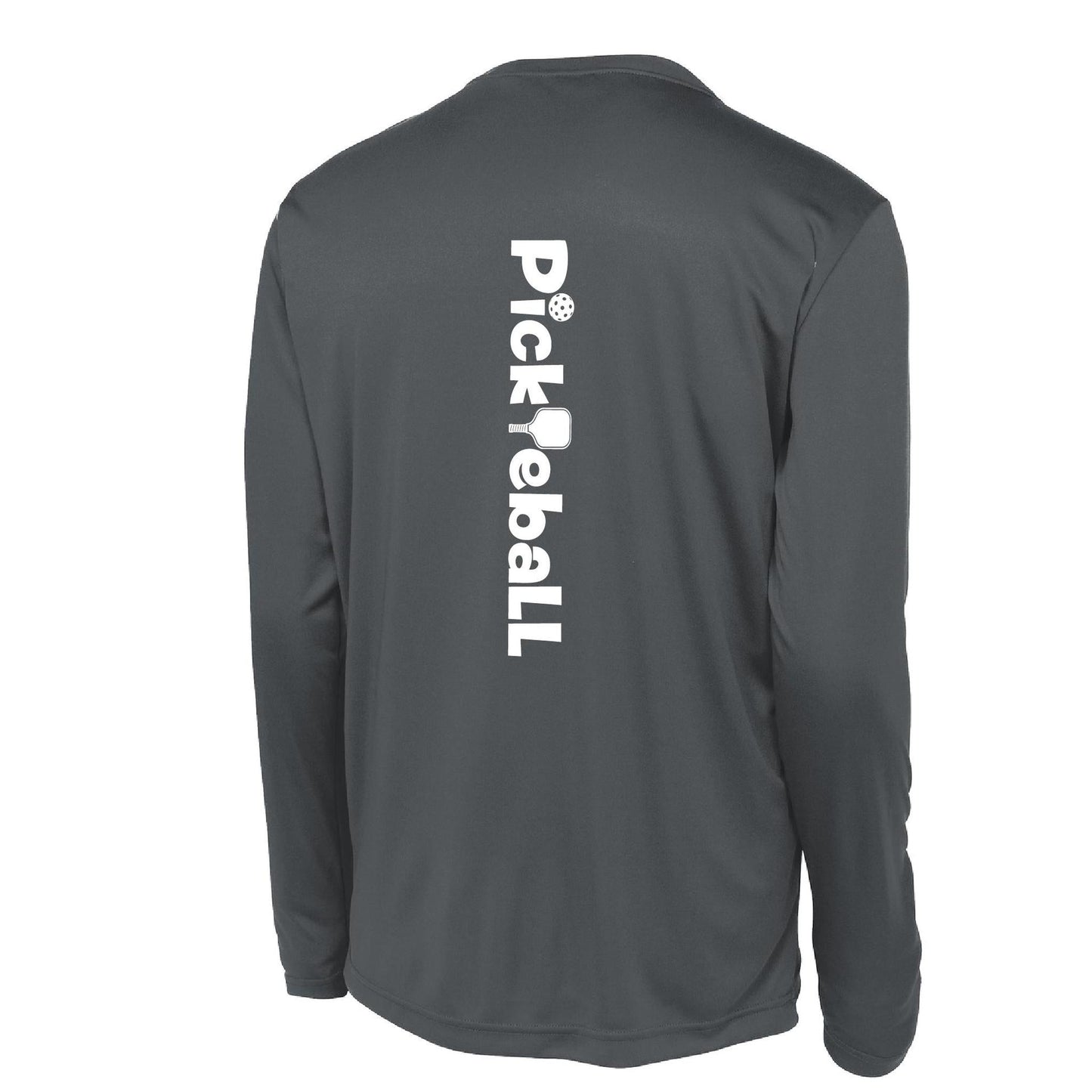 Pickleball Horizontal (Customizable) | Men’s Long Sleeve Athletic Performance T-Shirts | 100% Polyester