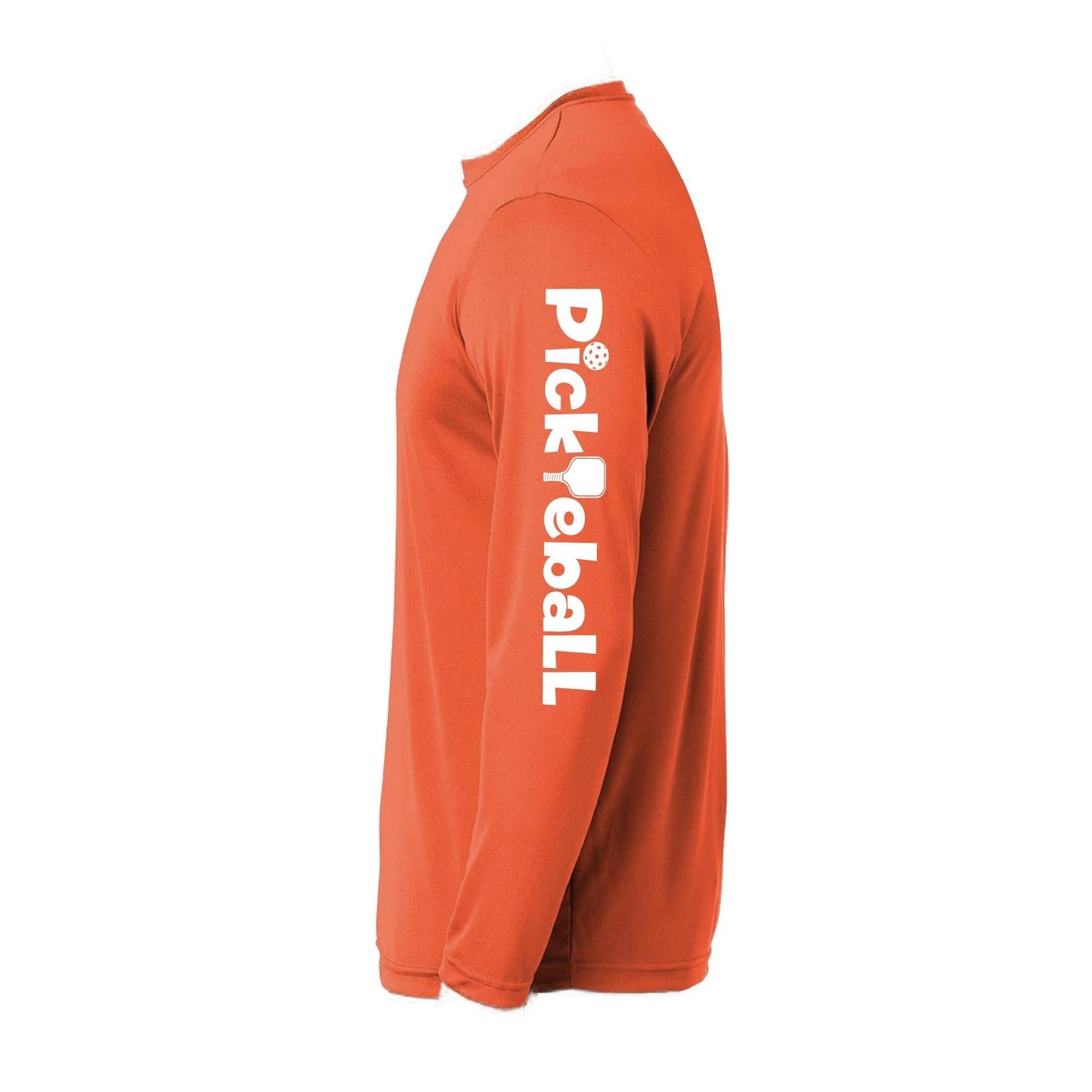 Pickleball Horizontal (Customizable) | Men’s Long Sleeve Athletic Performance T-Shirts | 100% Polyester