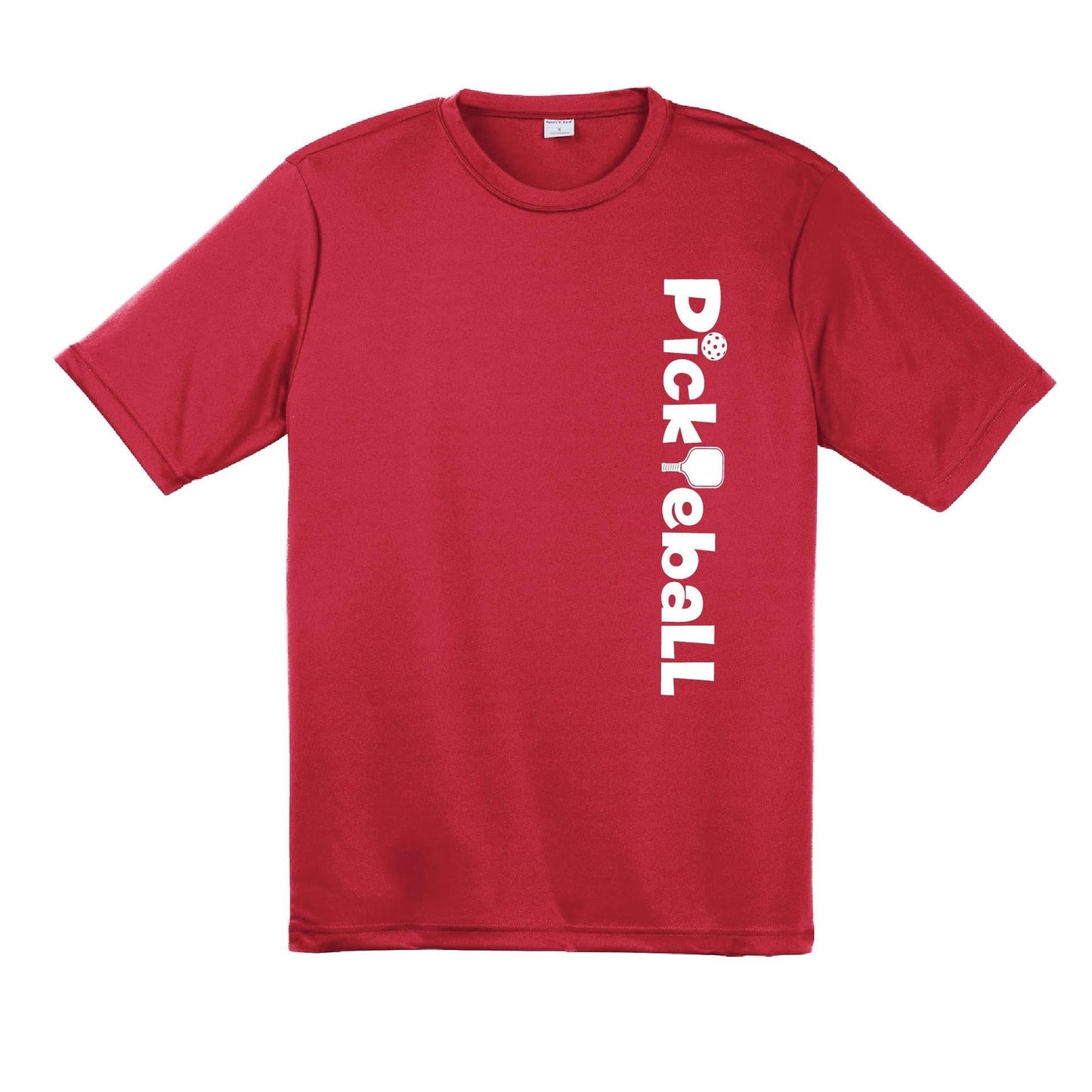 Pickleball Horizontal (Customizable) | Men’s Short Sleeve Athletic Performance T-Shirts | 100% Polyester