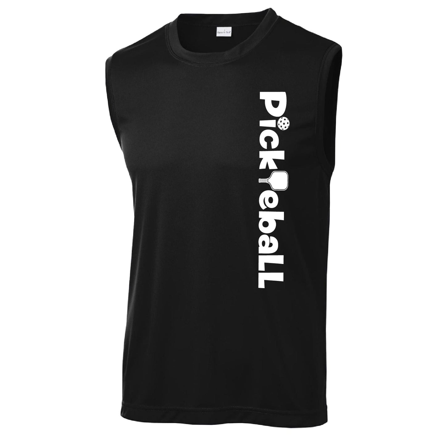 Pickleball Horizontal (Customizable) | Men’s Sleeveless Athletic Performance T-Shirts | 100% Polyester