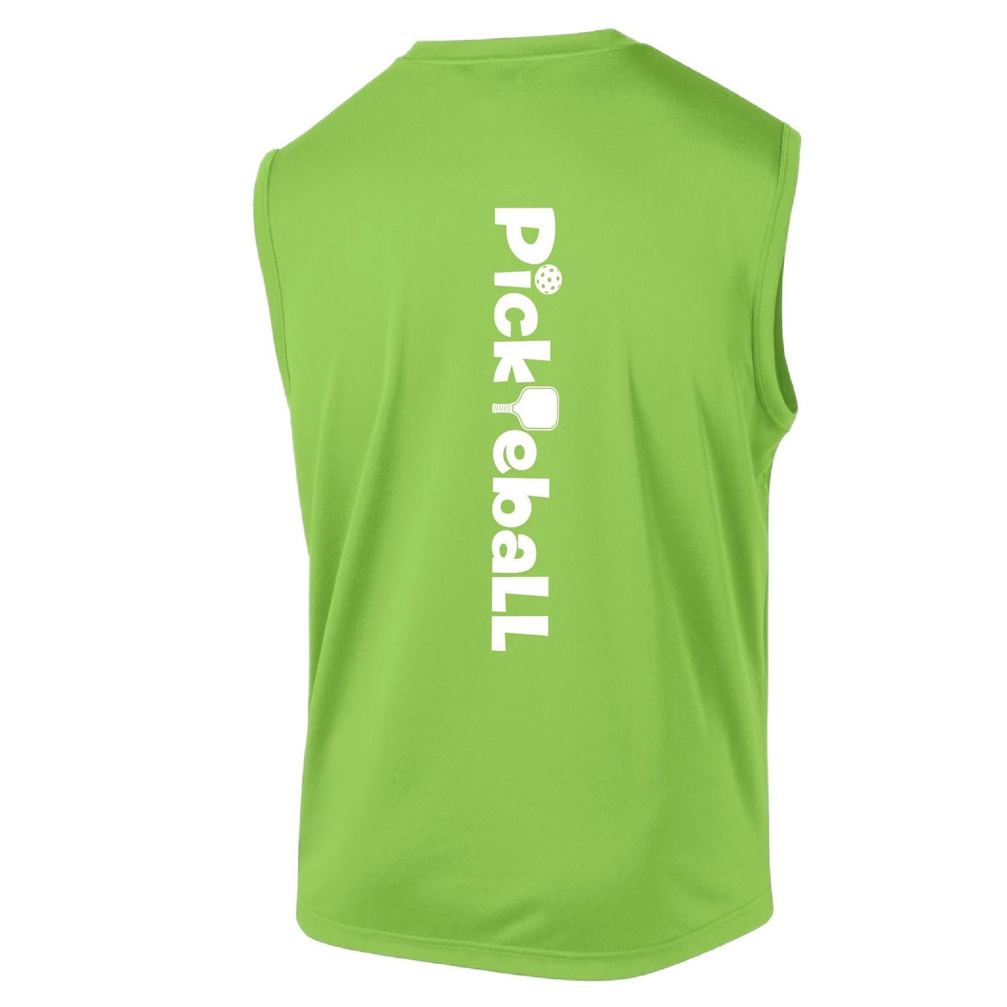 Pickleball Horizontal (Customizable) | Men’s Sleeveless Athletic Performance T-Shirts | 100% Polyester