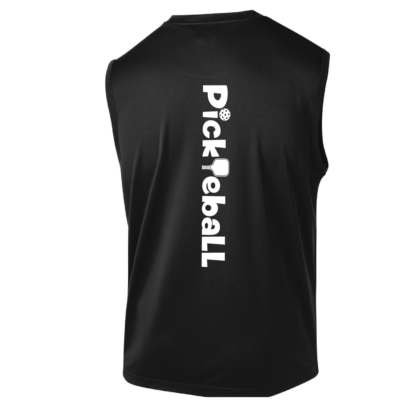 Pickleball Horizontal (Customizable) | Men’s Sleeveless Athletic Performance T-Shirts | 100% Polyester