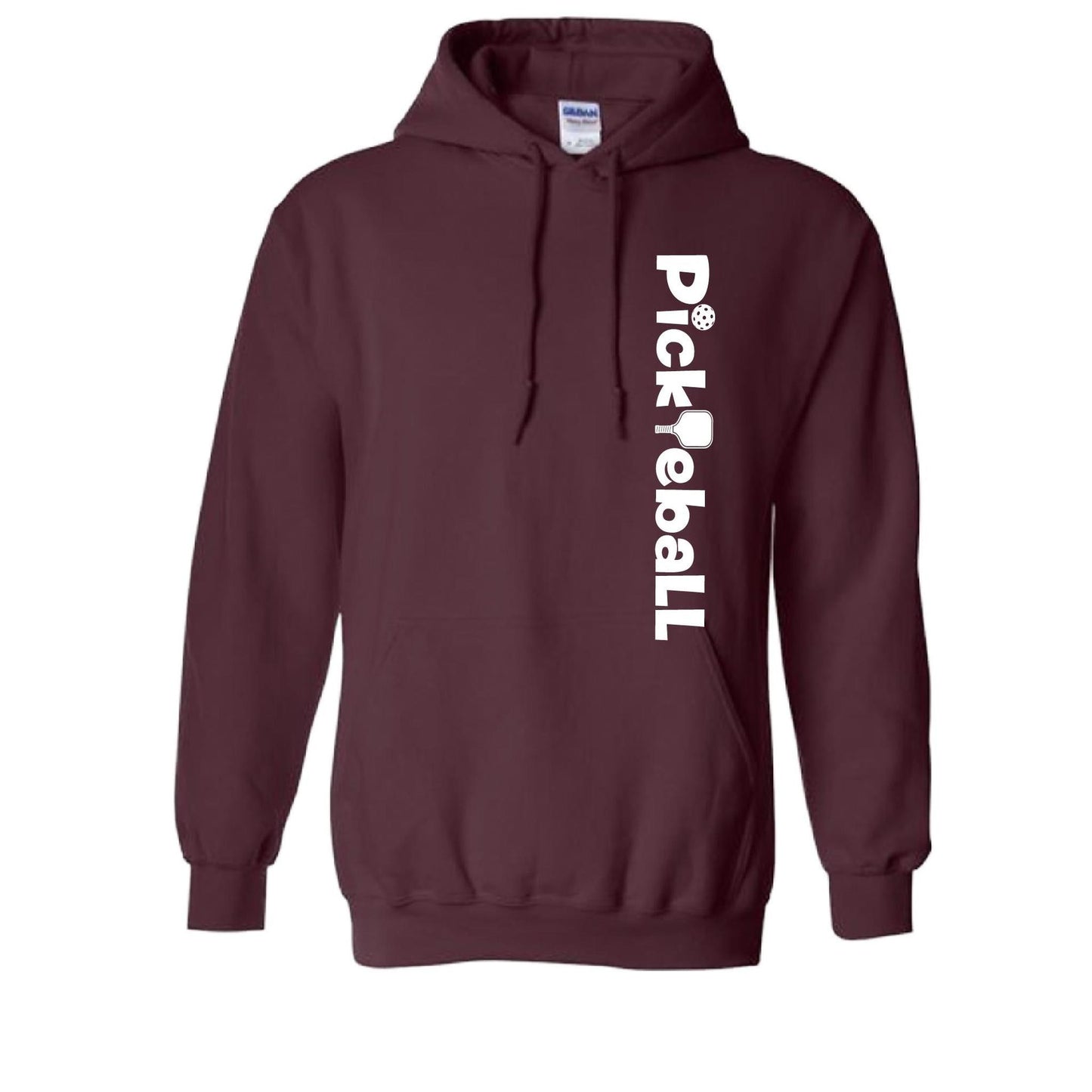 Pickleball Horizontal (Customizable) | Unisex Hoodie Pickleball Sweatshirt | 50% Cotton 50% Polyester