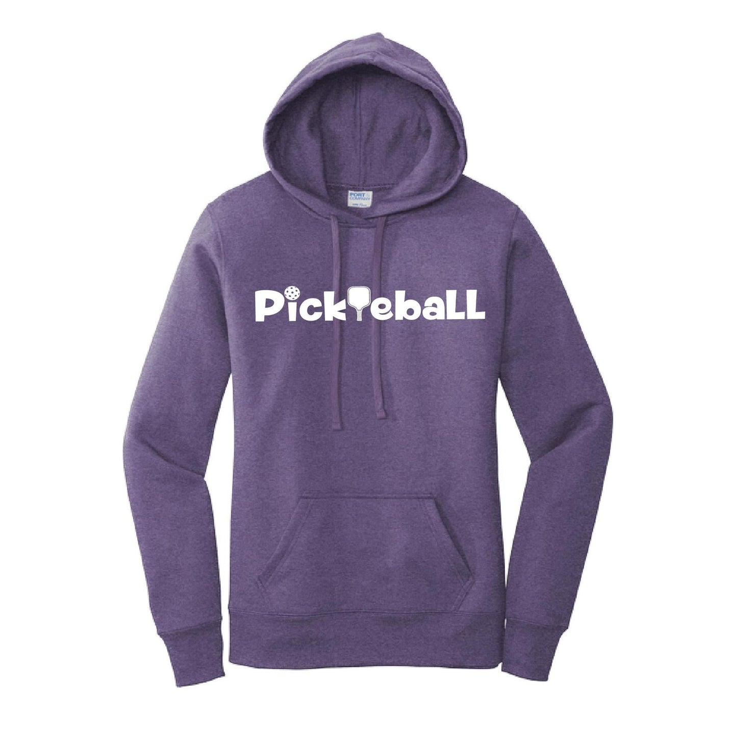 Pickleball Horizontal (Customizable) | Women’s Fitted Hoodie Pickleball Sweatshirt | 50% Cotton 50% Poly Fleece
