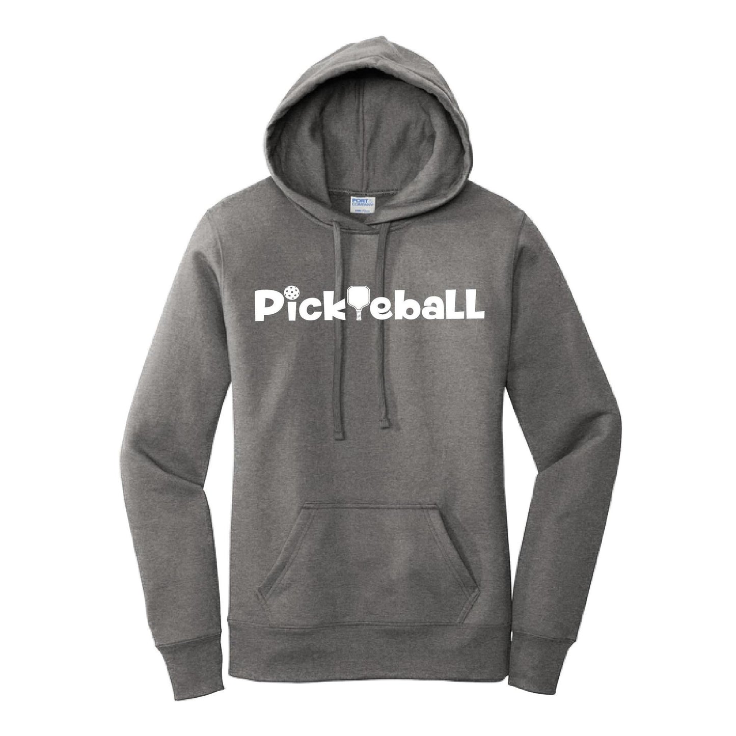 Pickleball Horizontal (Customizable) | Women’s Fitted Hoodie Pickleball Sweatshirt | 50% Cotton 50% Poly Fleece