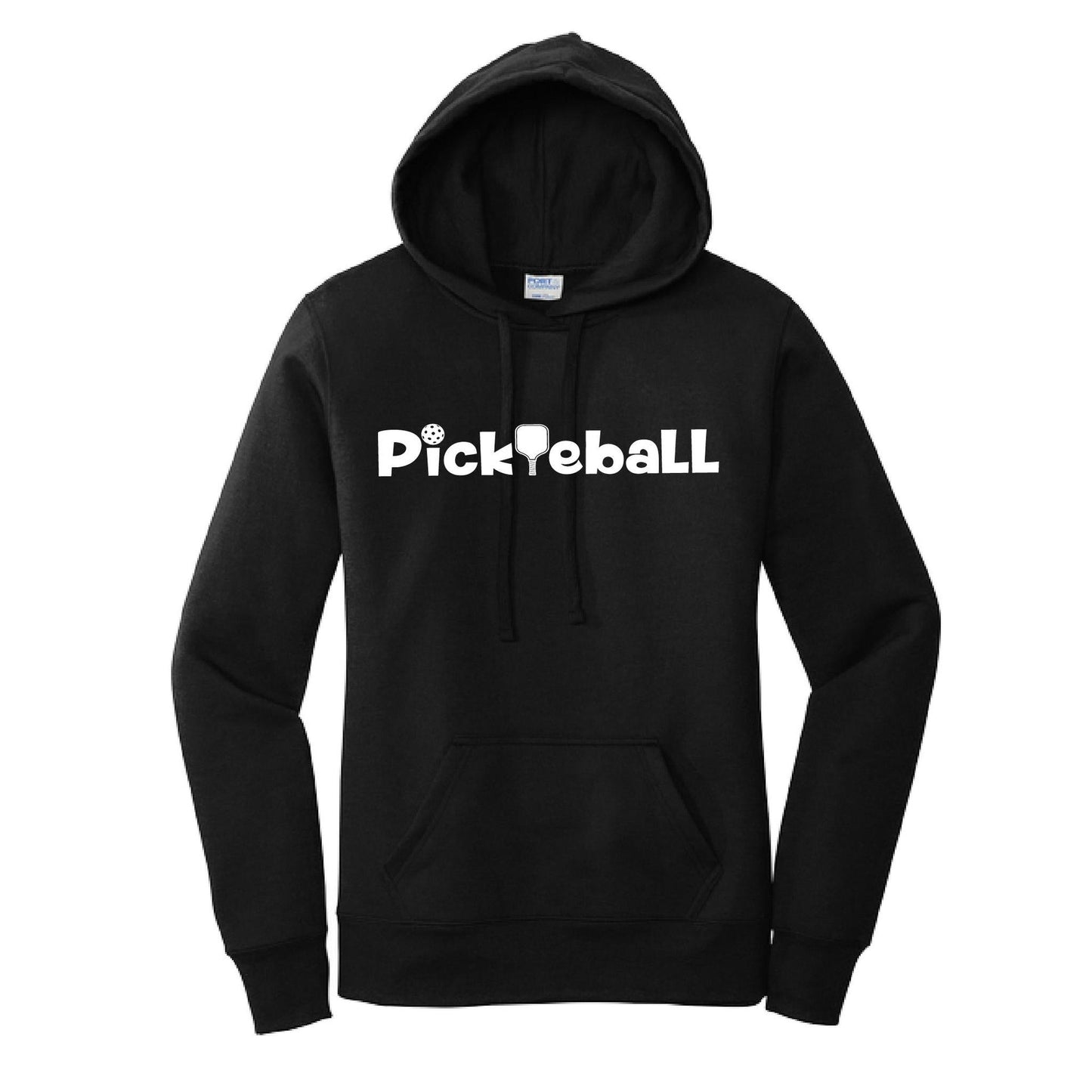 Pickleball Horizontal (Customizable) | Women’s Fitted Hoodie Pickleball Sweatshirt | 50% Cotton 50% Poly Fleece