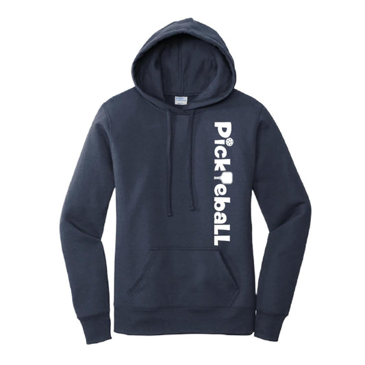 Pickleball Horizontal (Customizable) | Women’s Fitted Hoodie Pickleball Sweatshirt | 50% Cotton 50% Poly Fleece